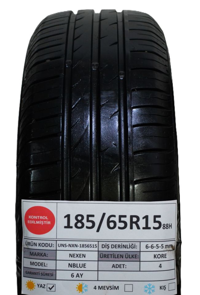 Nexen 185/65R15 88H Nblue 2.El Takım Yaz Lastiği