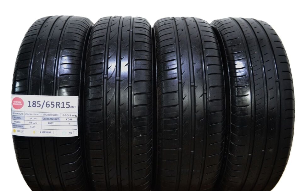 Nexen 185/65 R15 Nblue 88H Yaz 2. El Lastik Takım