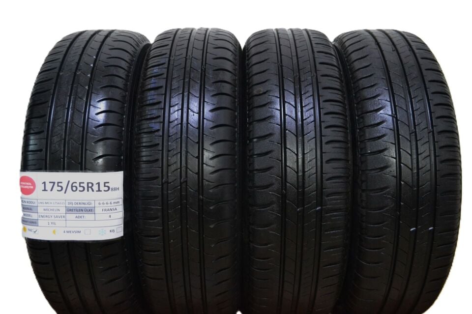 Michelin 175/65 R15 Energy Saver 88H Yaz 2. El Lastik Takım