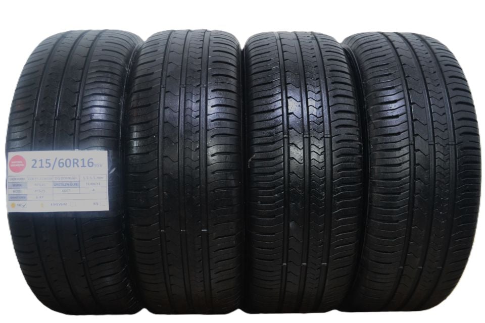Petlas 215/60R16 95V PT525 2.El Yaz Lastiği Takım