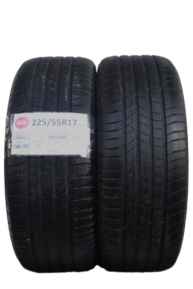 Dayton 225/55R17 Touring2 2.El Çift Yaz Lastiği