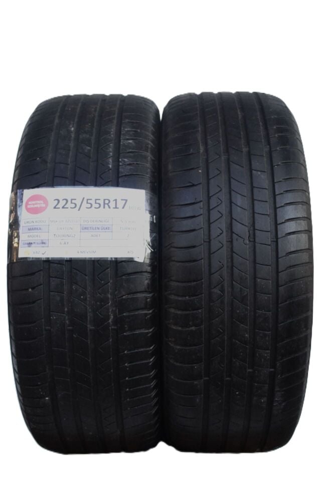 Dayton 225/55 R17 Touring 2 Yaz 2. El Lastik Çift