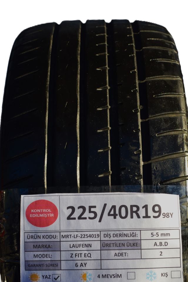 Laufenn 225/40R19 98Y Z FIT EQ 2.El Çift Yaz Lastiği