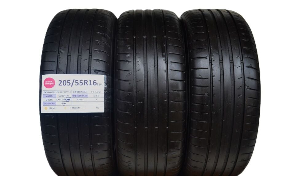 Goodyear 205/55 R16 Eagle Sport 2 91V Yaz 2. El Lastik