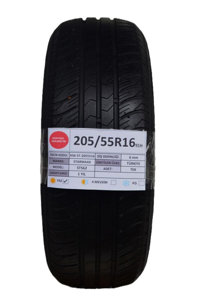 Starmaxx 205/55R16 91H St562 2.El Tek Yaz Lastiği