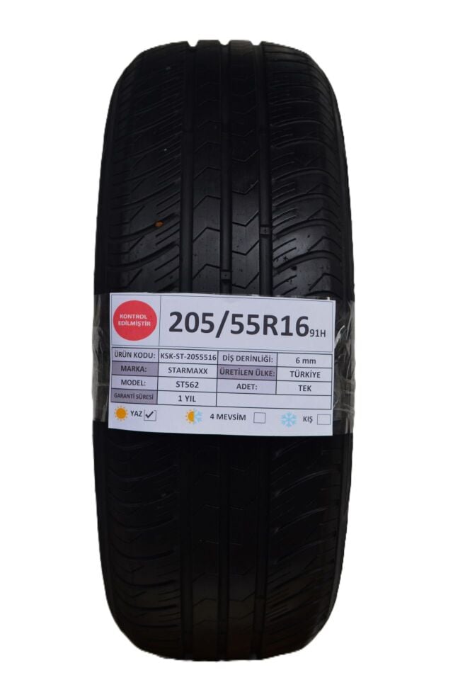 Starmaxx 205/55 R16 St 562 91H Yaz 2. El Lastik