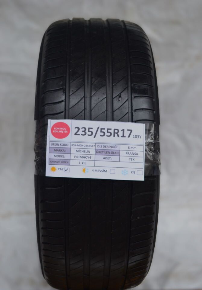 Michelin 235/55 R17 Primacy 4 103Y Yaz 2. El Lastik