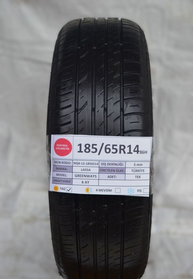 Lassa 185/65 R14 Greenways 86H Yaz 2. El Lastik