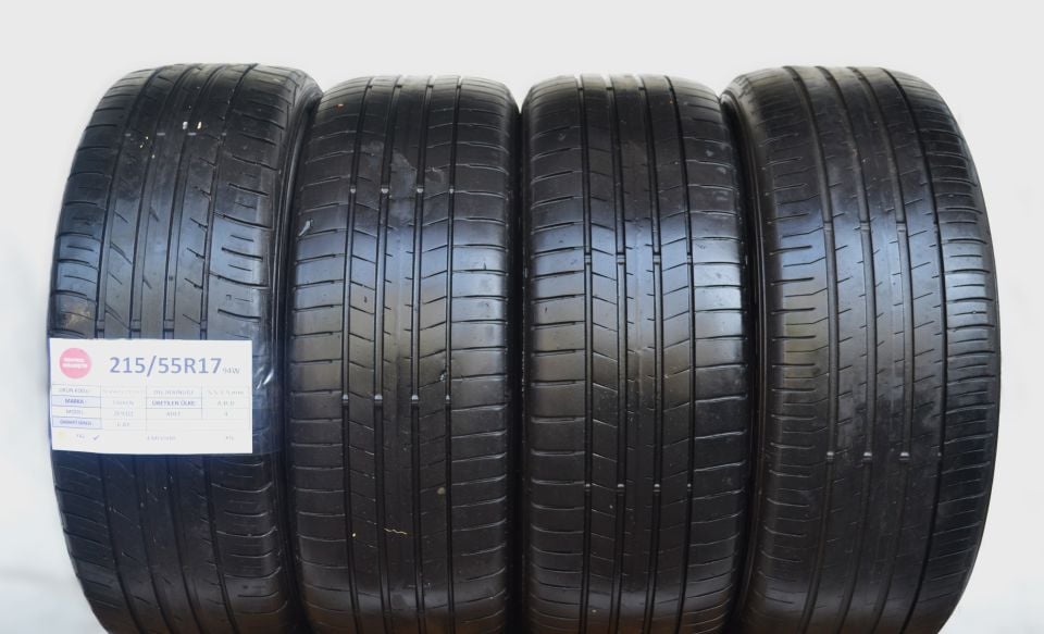 Falken 215/55R17 94W ZE91Q 2.El Takım Çıkma Yaz Lastiği 5mm 2022