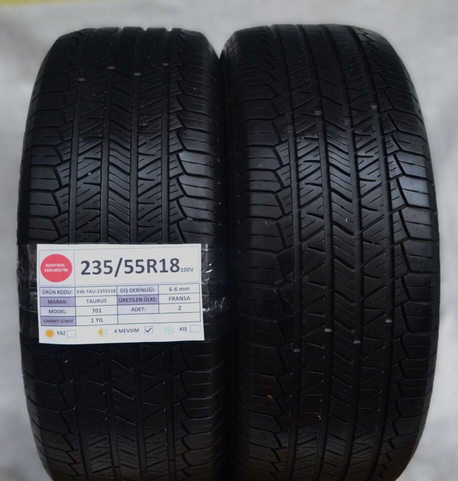 Riken Taurus 235/55 R 18100 V 701 Dört Mevsim 2. El Lastik Çift
