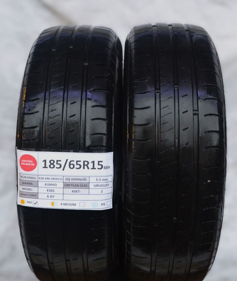 Kumho 185/65 R15 ES 01 88H Yaz 2. El Lastik Çift