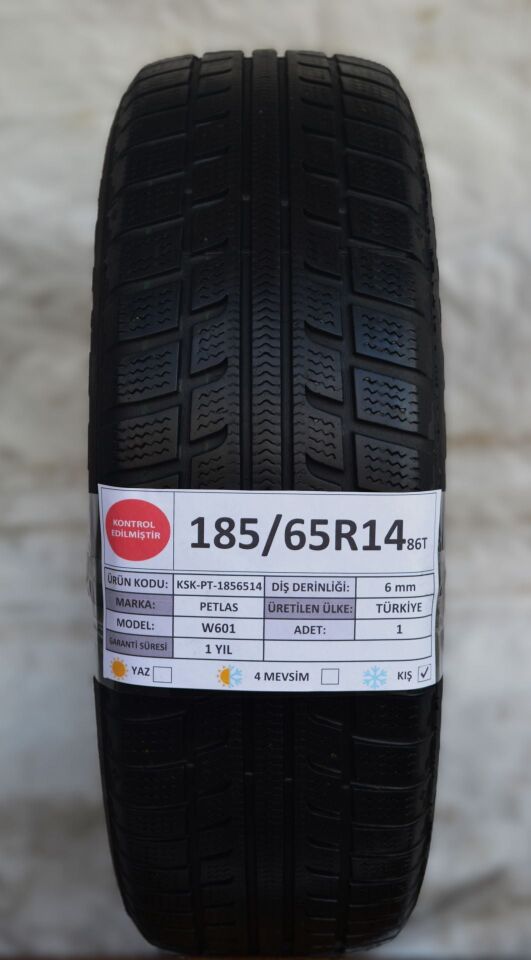 Petlas 185/65 R14 W 601 86T Kış 2. El Lastik