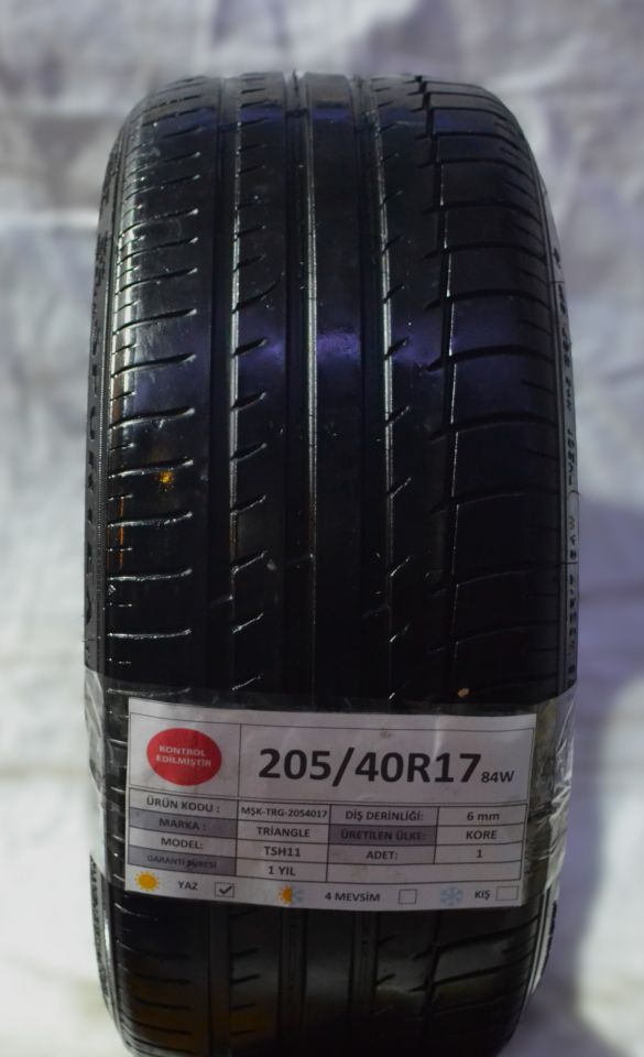 Triangle 205/40R17 84W TSH11 2.El Tek Çıkma Yaz Lastiği 2023