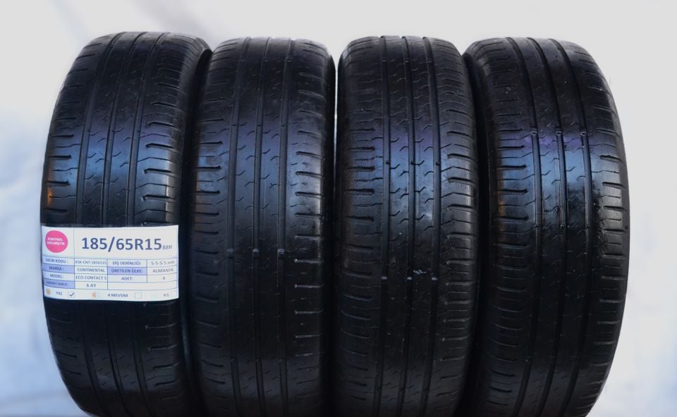 Continental 185/65R15 88H EcoContact 5 2.El Takım Yaz Lastiği 