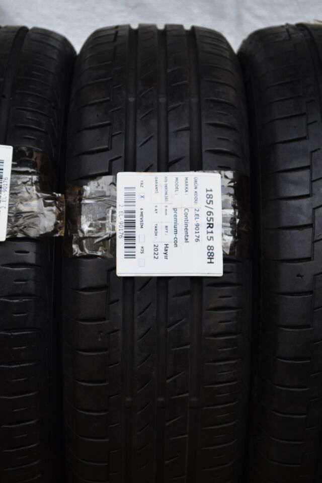 Continental 185/65 R15 88H PremiumContact 6 2.El Çıkma Yaz Lastiği