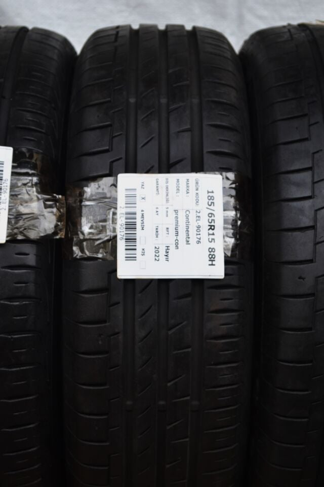 Continental 185/65 R15 88H PremiumContact 6 2.El Çıkma Yaz Lastiği