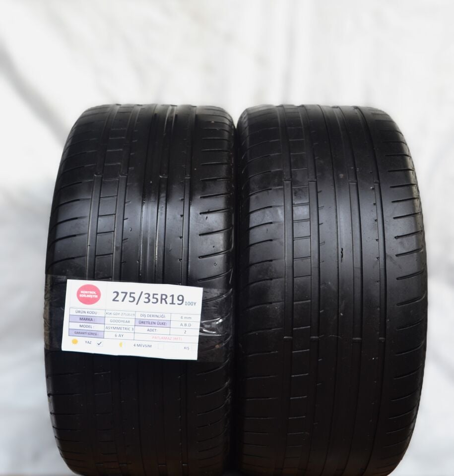 Michelin 275/35R19 100Y RFT Primacy3 ZP 2.El Çıkma Tek Yaz Lastiği