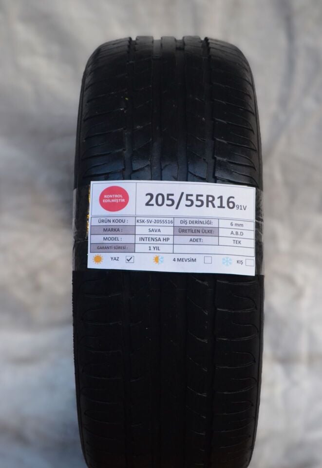 Goodyear Sava 205/55 R 1691 VIntensa Hp Yaz 2. El Lastik
