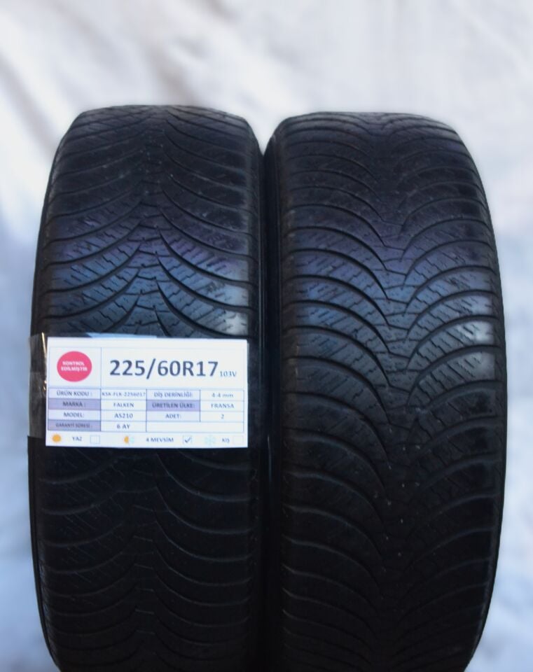 Falken 225/60R17 103V AS210 2.El Çift Dört Mevsim Lastik 2020
