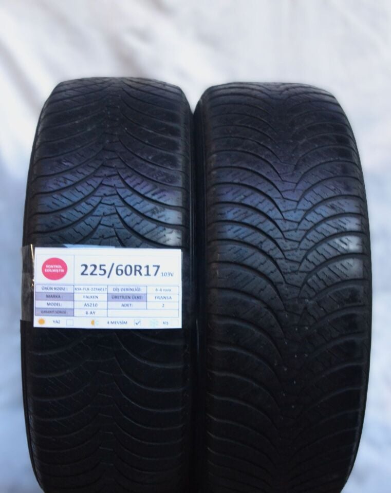 Falken 225/60 R17 AS 210 103V Dört Mevsim 2. El Lastik Çift