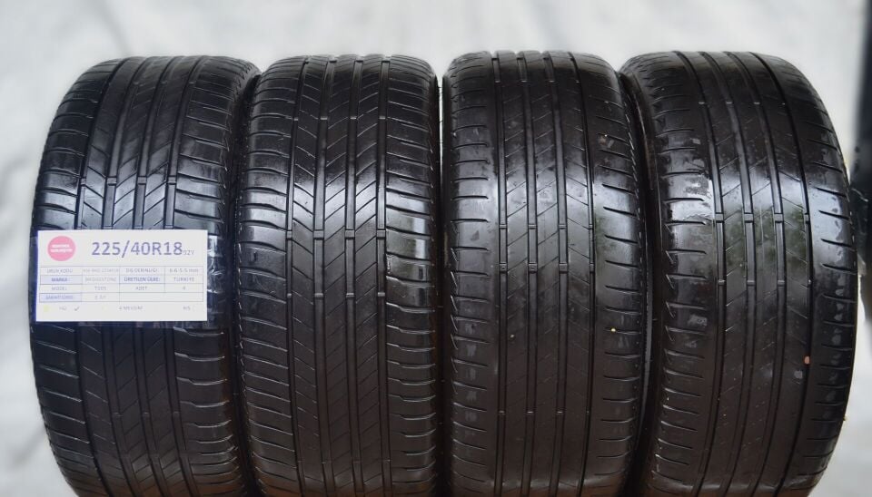 Bridgestone 225/40 R18 T 005 92Y Yaz 2. El Lastik Takım
