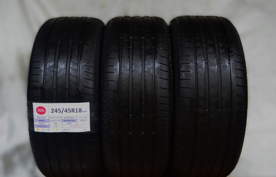 Bridgestone 245/45R18 100Y T005 RFT 2.El Yaz Lastiği 5mm 2022