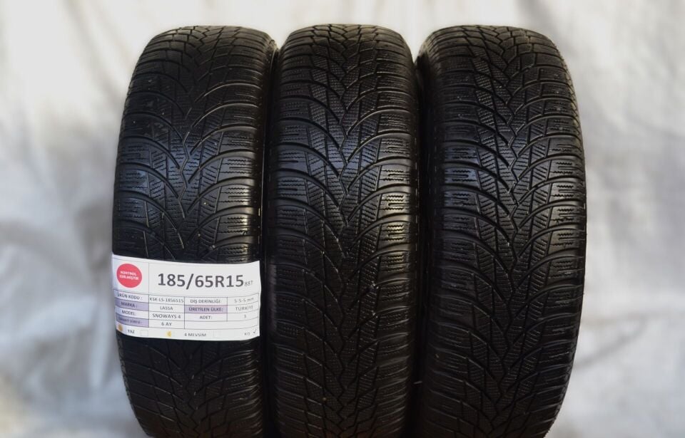 Lassa 185/65 R15 Snoways 4 88T Kış 2. El Lastik