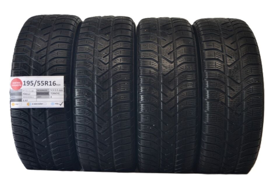 Pirelli 195/55R16 91H Snowcontrol3 2.El Çıkma Kış Lastiği