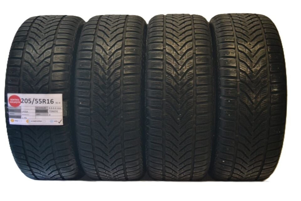 Lassa 205/55R16 91H Snoways3 İkinci El Kış Lastiği