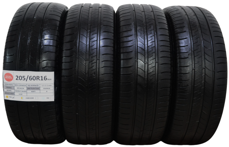 Michelin 205/60R16 96H Energy Saver 2.El Yaz Lastiği