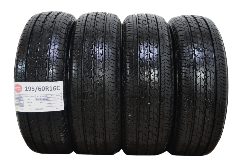Pirelli 195/60 R16C Chrono 99/97T Yaz 2. El Lastik Takım