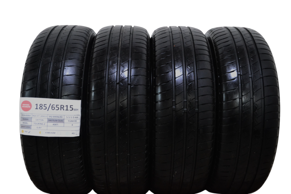 Dayton 185/65 R15 Touring 2 88H Yaz 2. El Lastik Takım